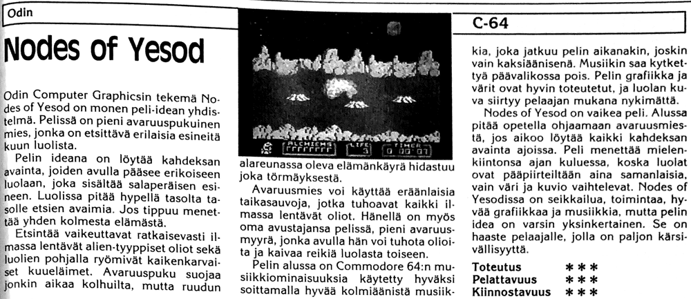 Nodes of Yesod